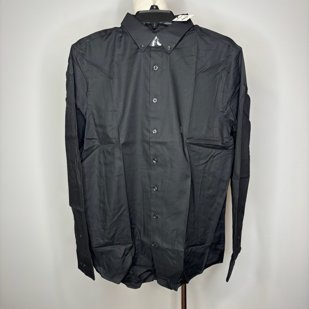 Express- Black Extra Slim Button Down